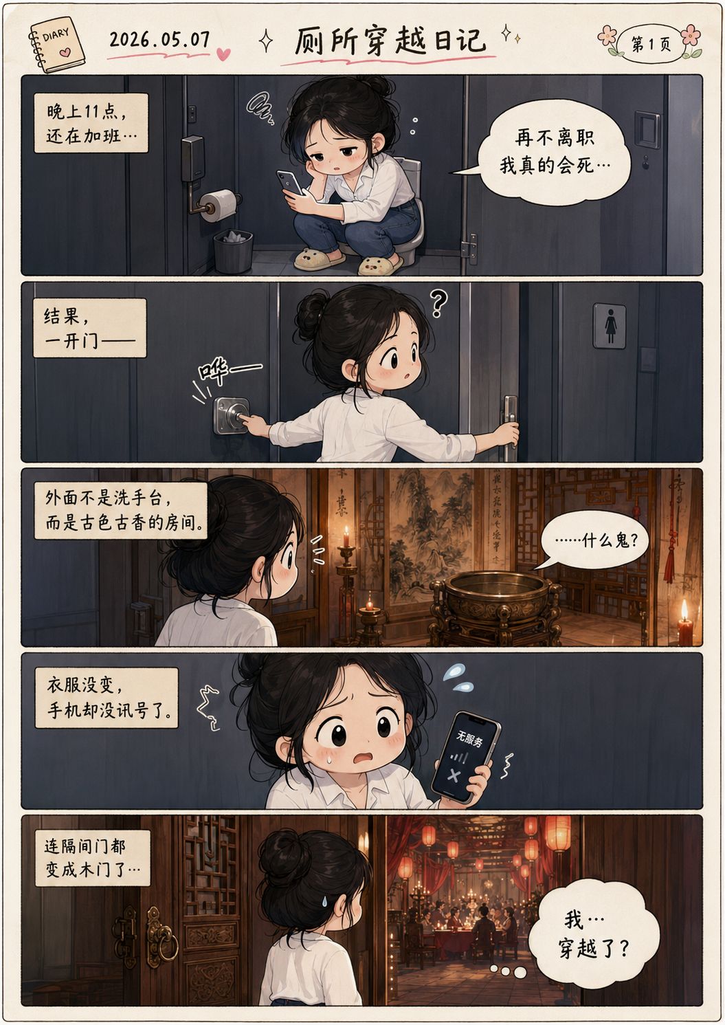 漫畫日記:廁所冒險