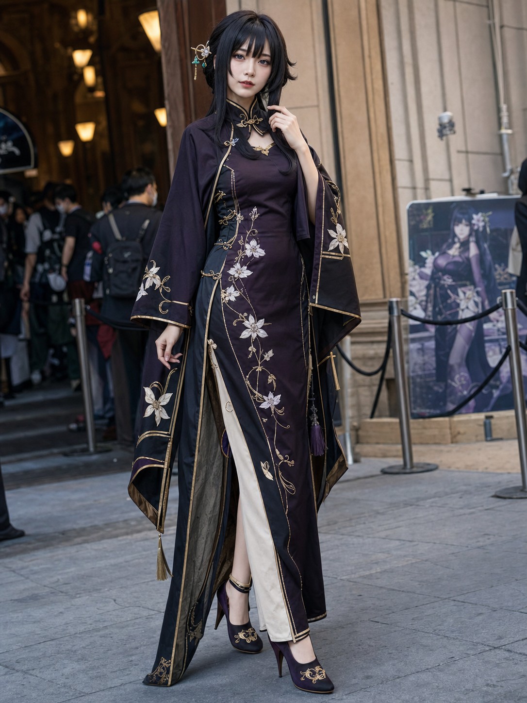 Original cyber-orchid qipao hero…
